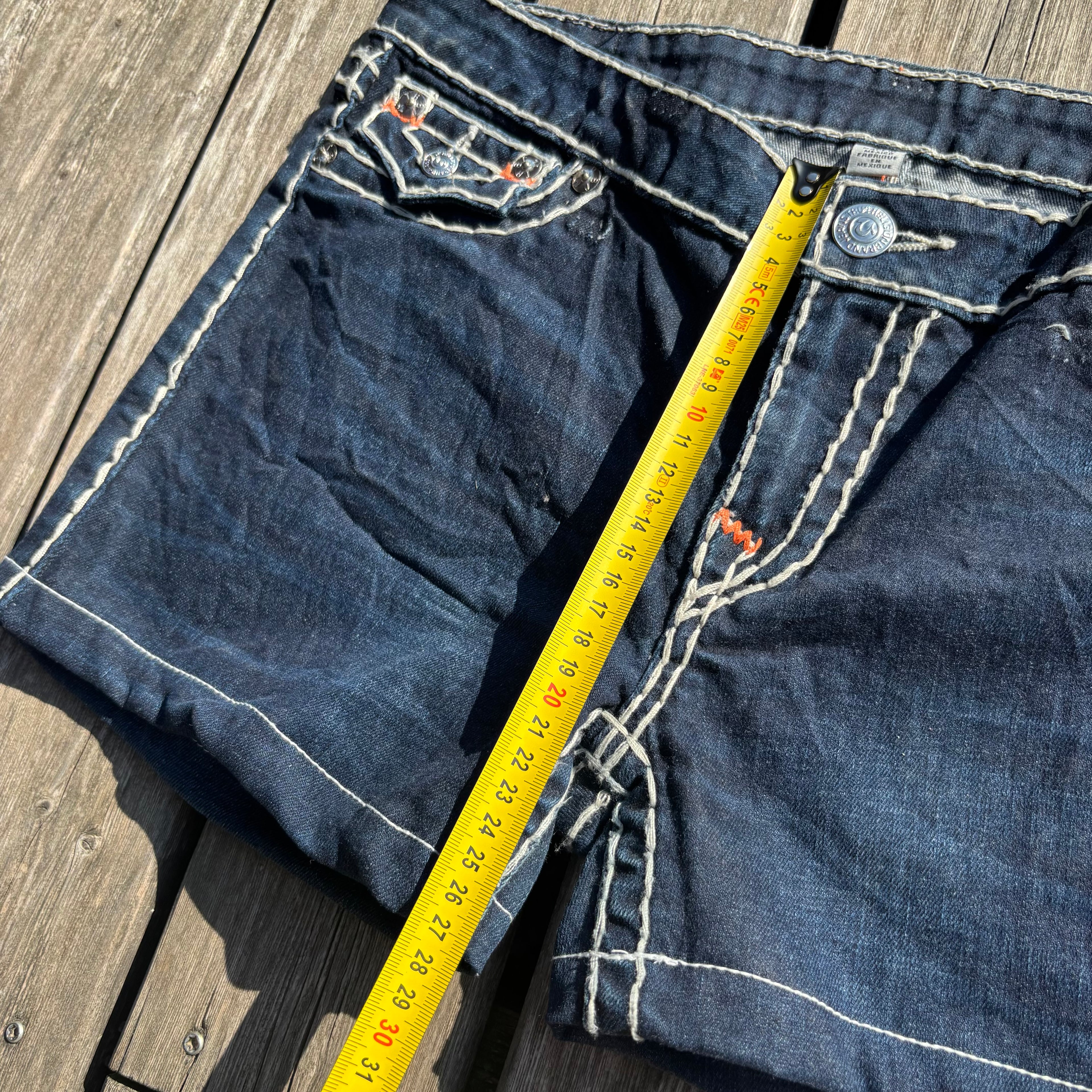 Süße True Religion Shorts / Hotpants für Frauen /00s 90s vintage baddie (L-XL) S68