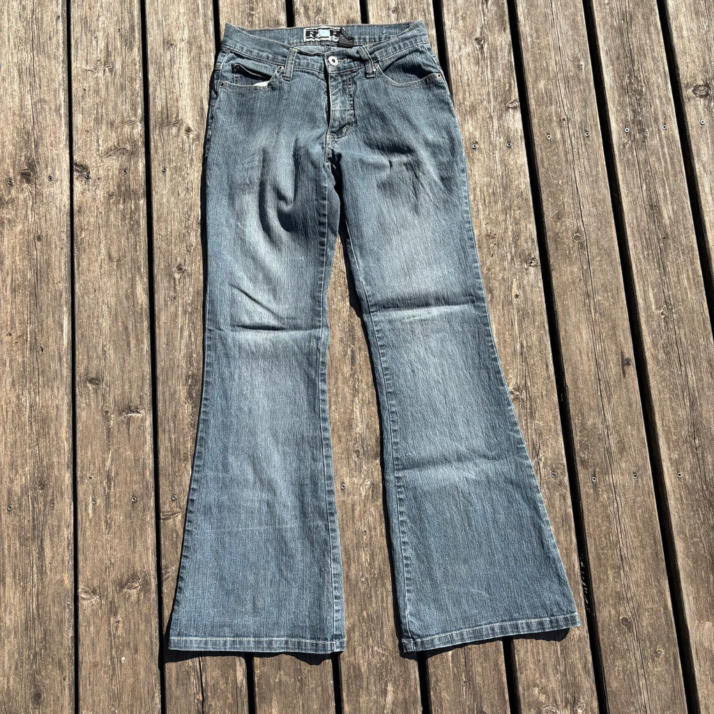Süße Y2K Vintage Jeans mit Backprint für Frauen / streetwear women vintage 90s 00s (XXXS-XXS) (S38)