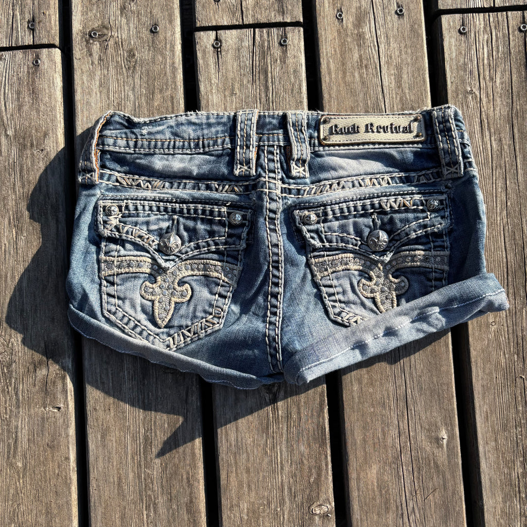Rock Revival Shorts Hotpants /women 00s 90s vintage baddie (XS) S54