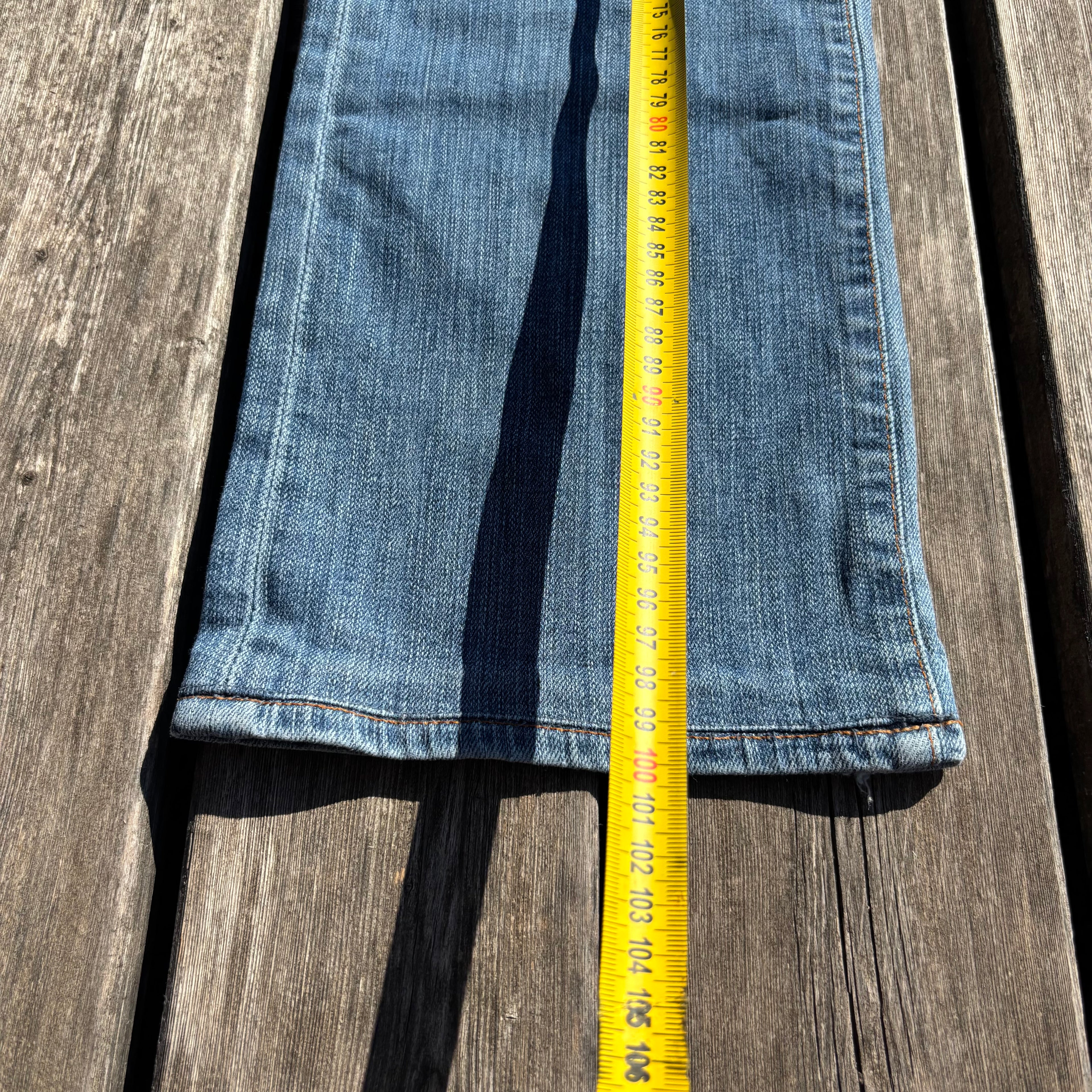 Süße Y2K Lowwaist Bootcut Jeans mit Backprint /women 00s 90s vintage baddie (L-XL) S42