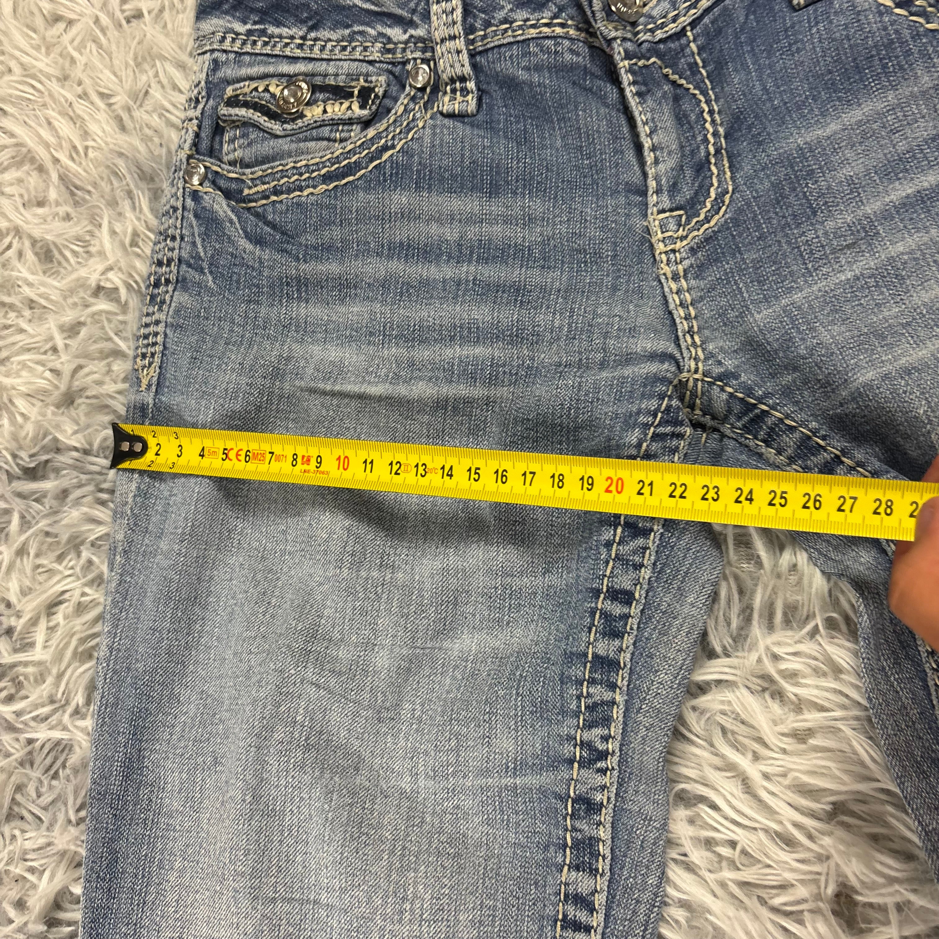 Y2K Lowwaist Bootcut Jeans mit Backprint /women 00s 90s vintage baddie (S) S27