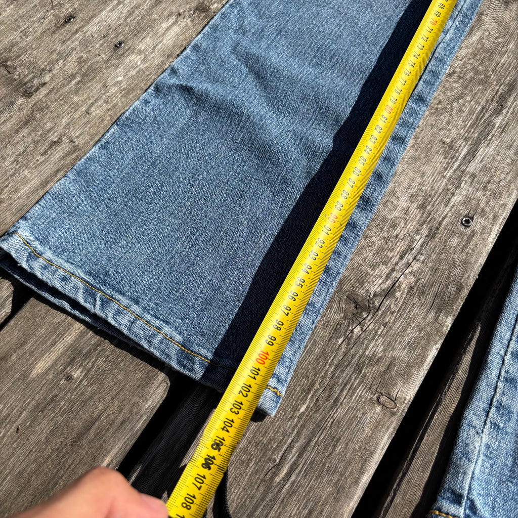 Süße Y2K Lowwaist Bootcut Jeans mit tollen Backprint /women 00s 90s vintage baddie (S-M) S58