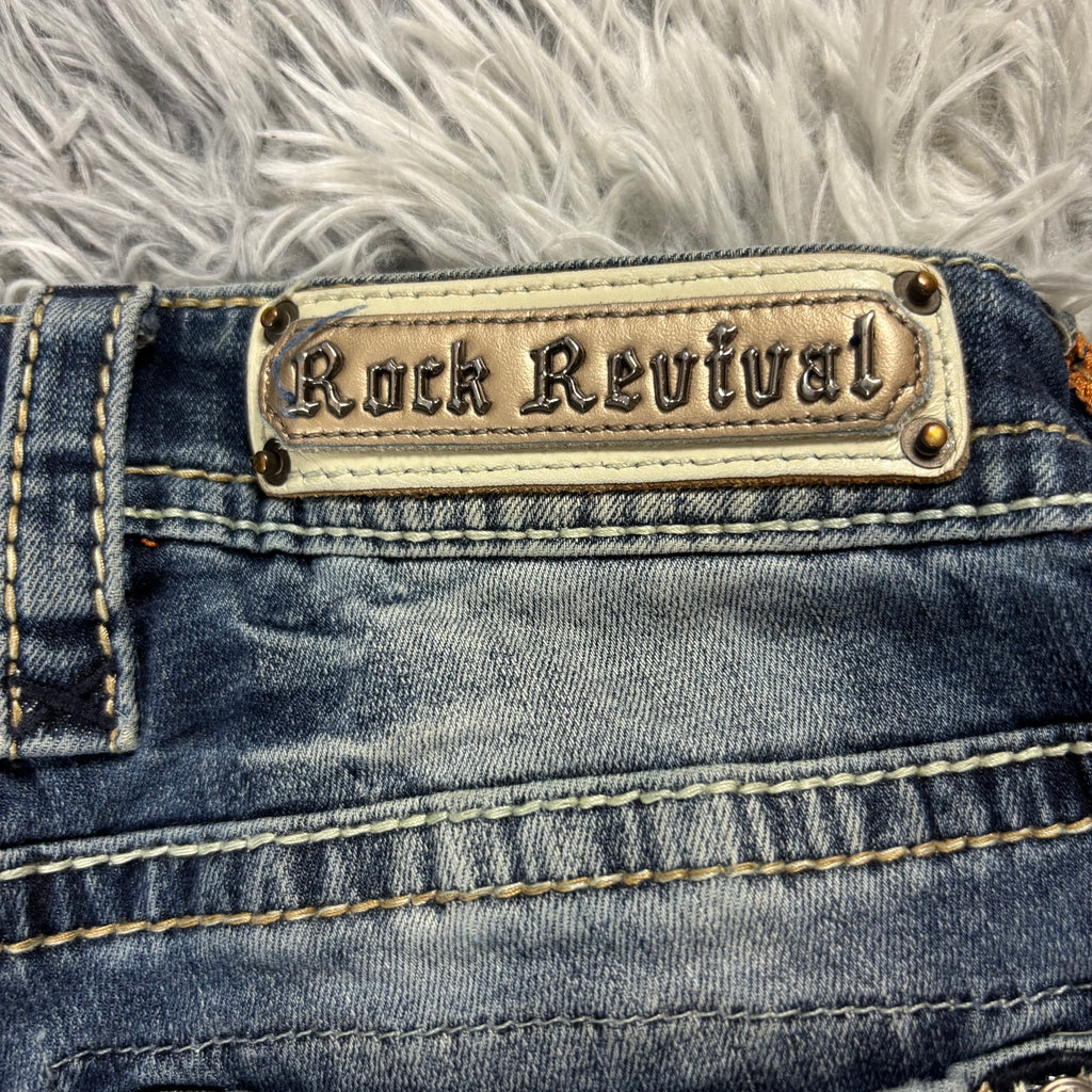 AA/ Rock Revival Shorts/Hotpants /women 00s 90s vintage baddie (XXS) (S32)