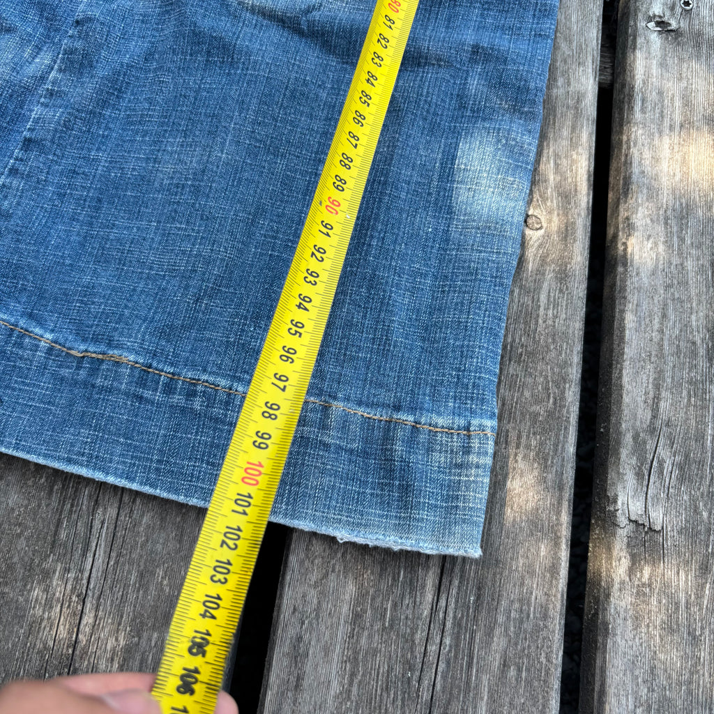 Süße Y2K Lowwaist Bootcut Jeans mit tollen Backprint /women 00s 90s vintage baddie S93 XS
