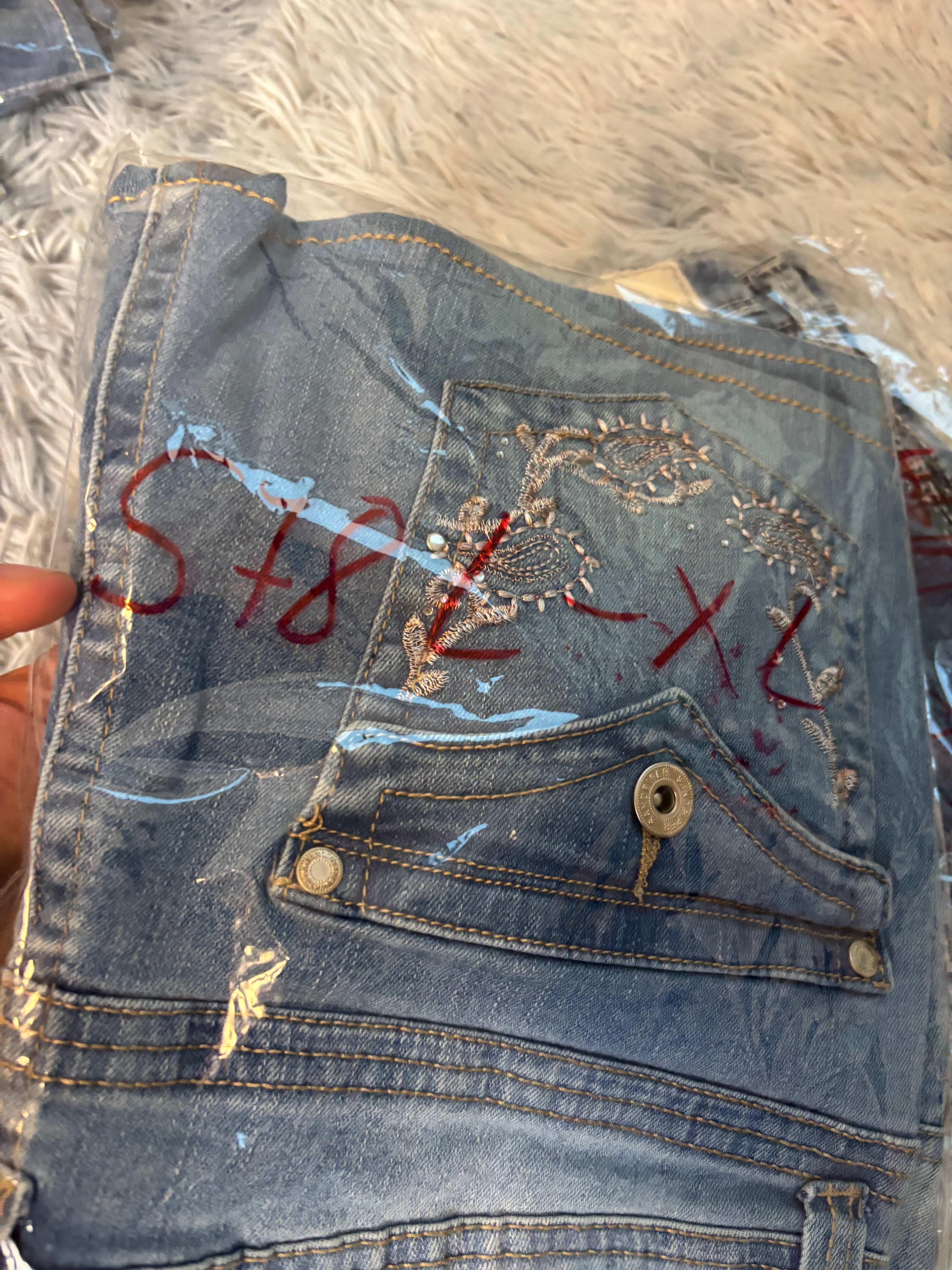 Süßer Y2K Rock mit Backprint für den Sommer /90s 00s vintage baddie L-XL (S78)