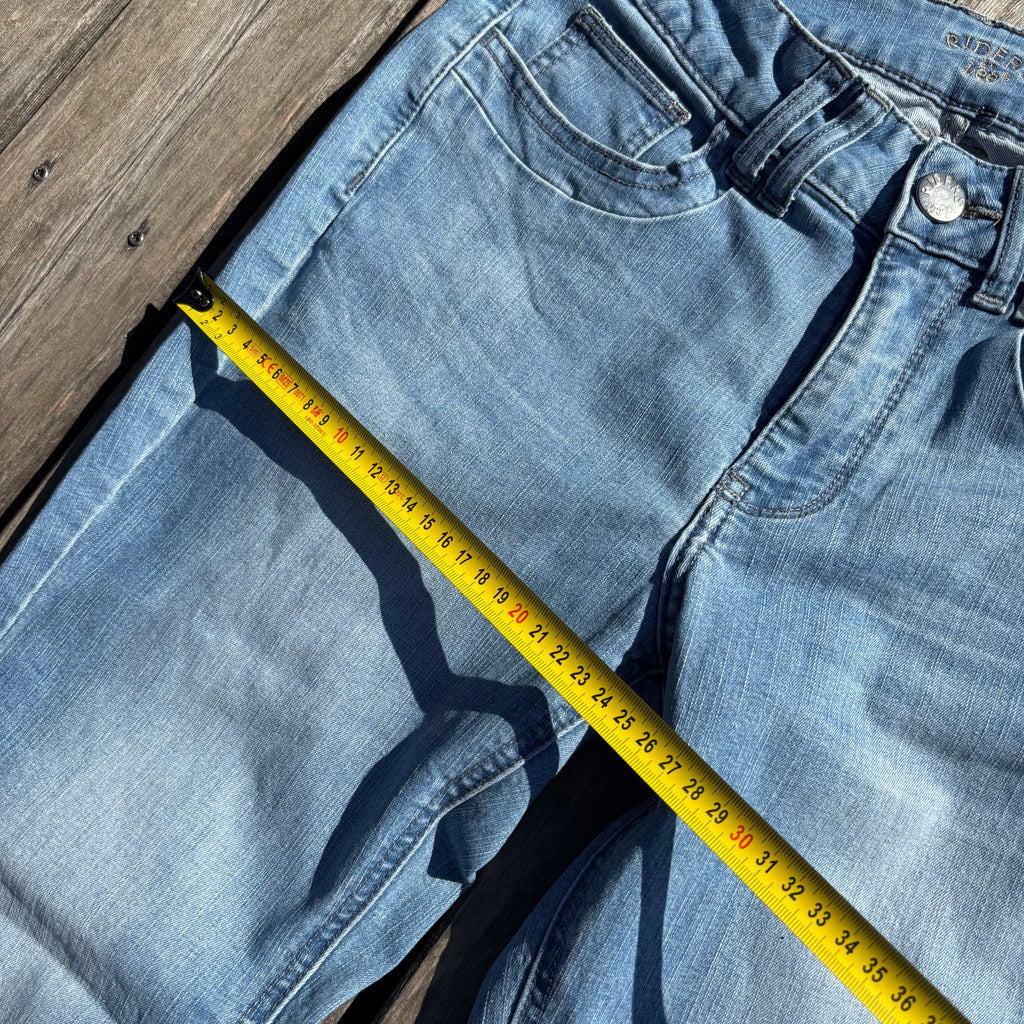 Süße Y2K Lowwaist Bootcut Jeans mit backprint /women 00s 90s vintage baddie (S) S43