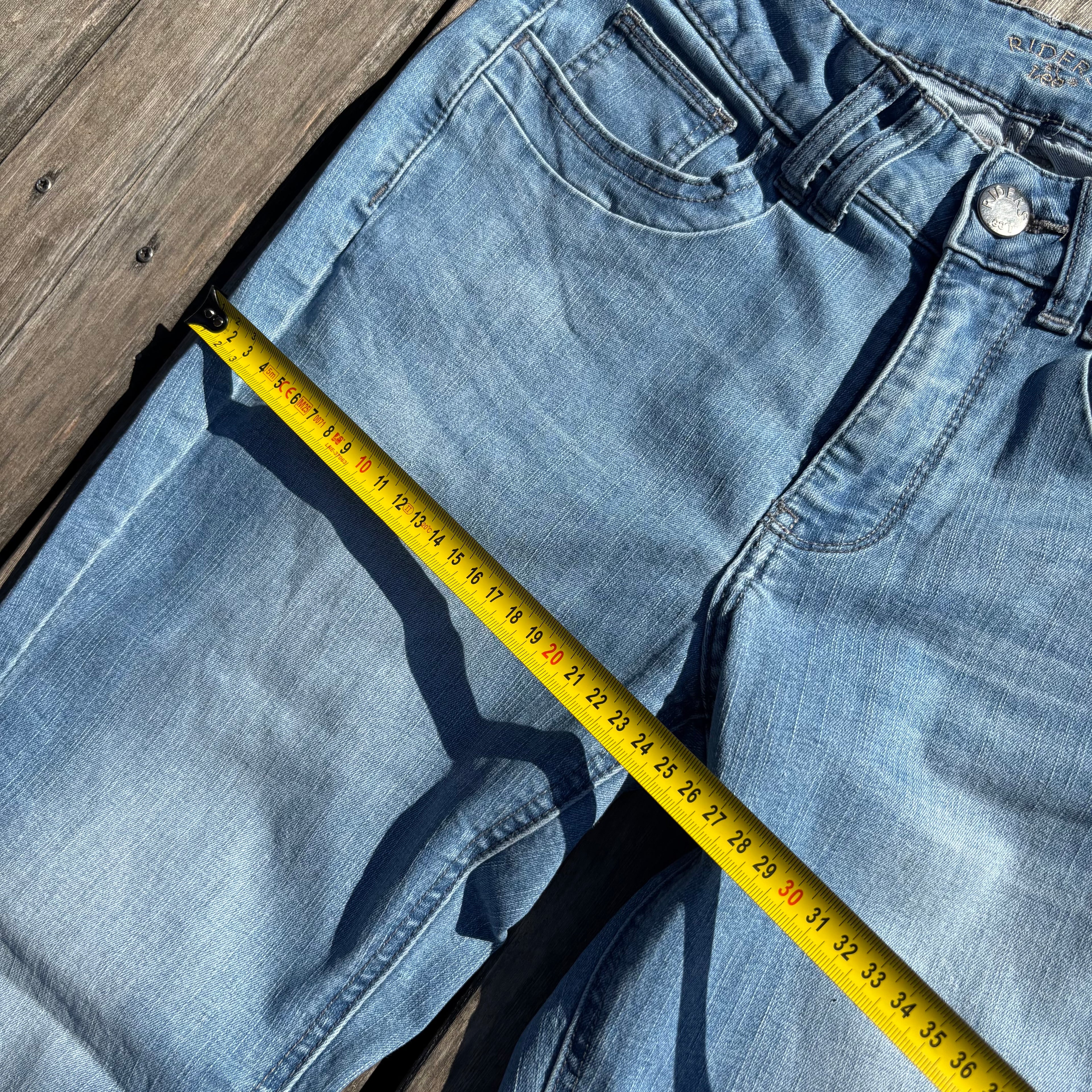 Süße Y2K Lowwaist Bootcut Jeans mit backprint /women 00s 90s vintage baddie (S) S43