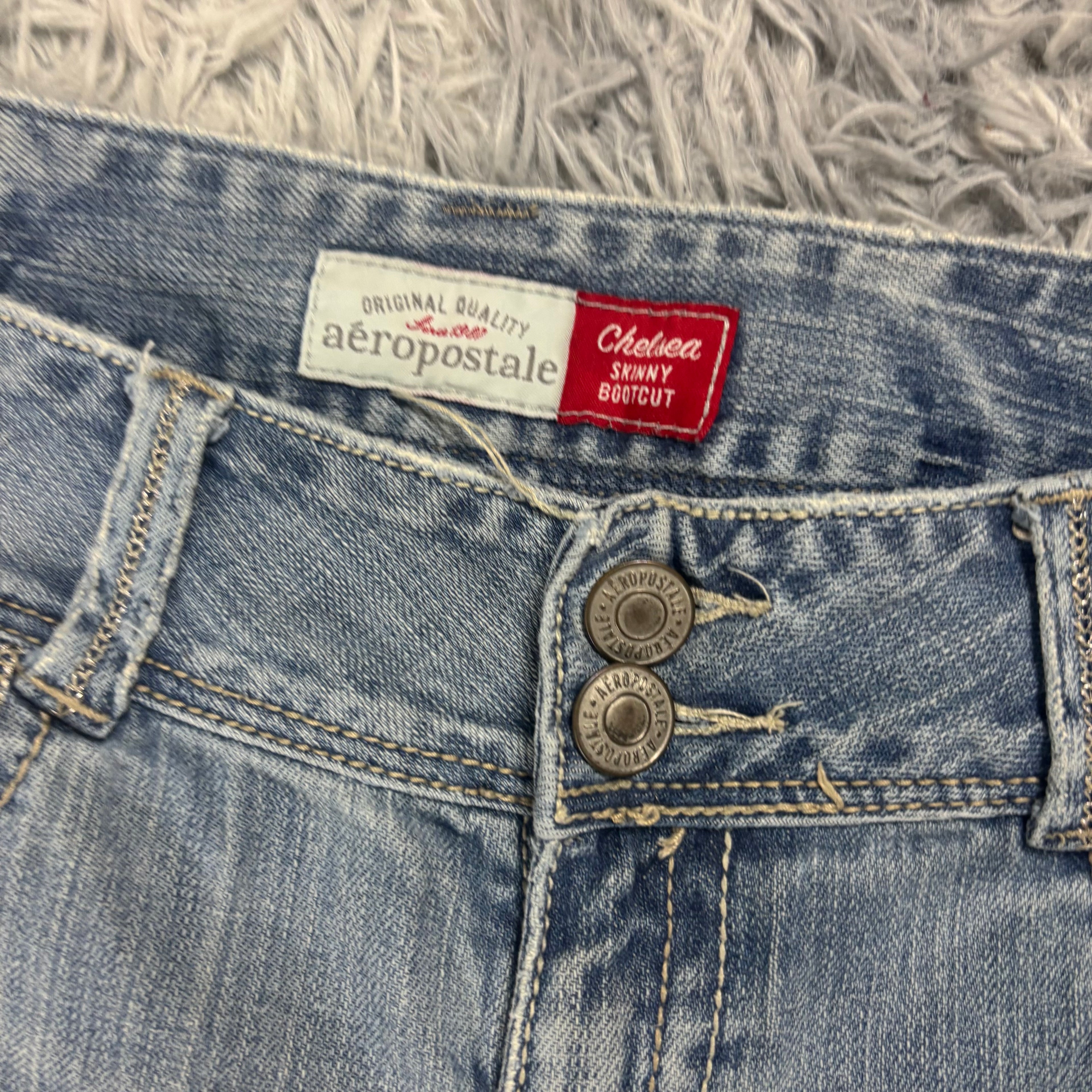 Süße Y2K Vintage women Jeans lowwaist Bootcut 00s 90s style M (S14)