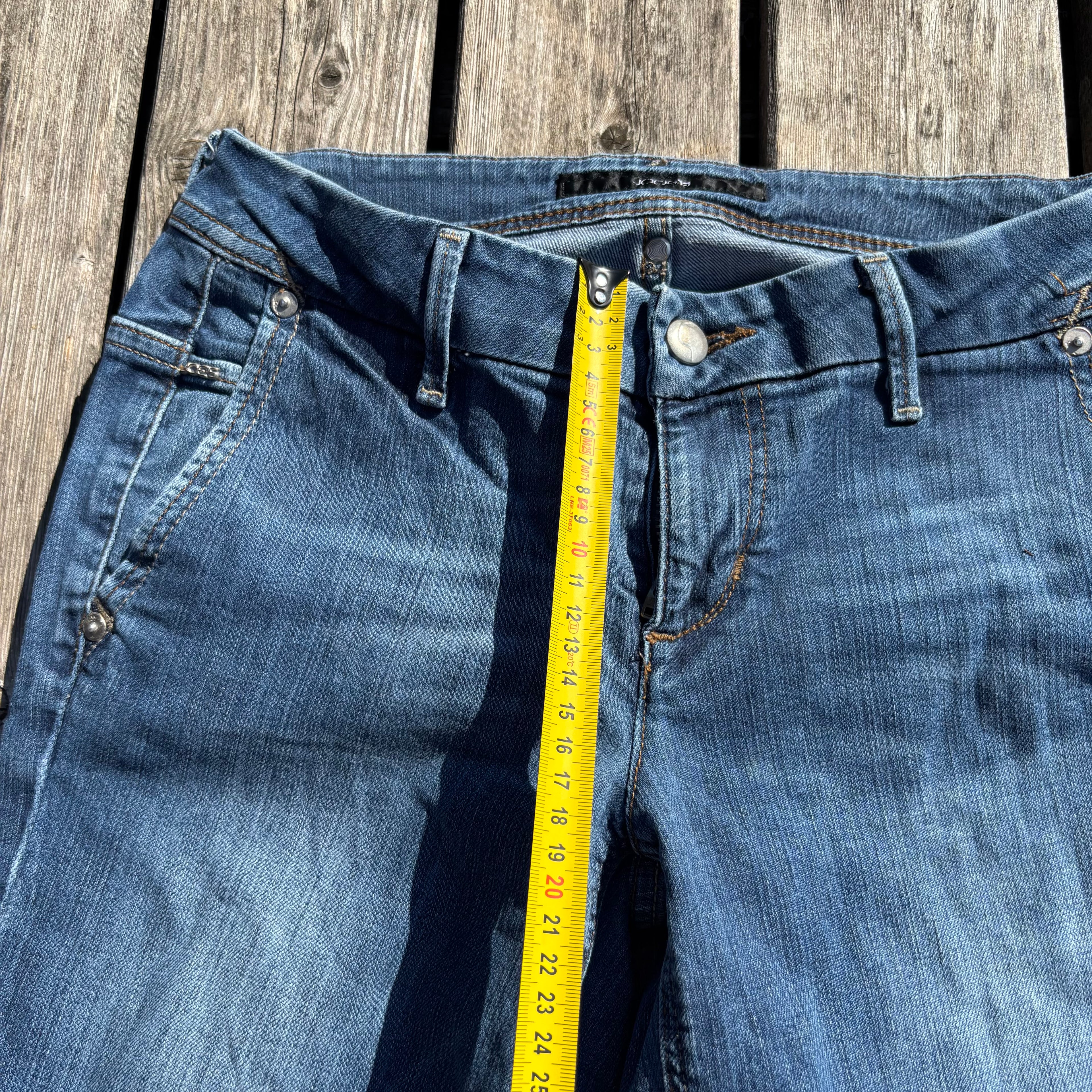 Süße Y2K Jeans mit backprint /streetwear women 00s 90s vintage baddie (XS-S) S41