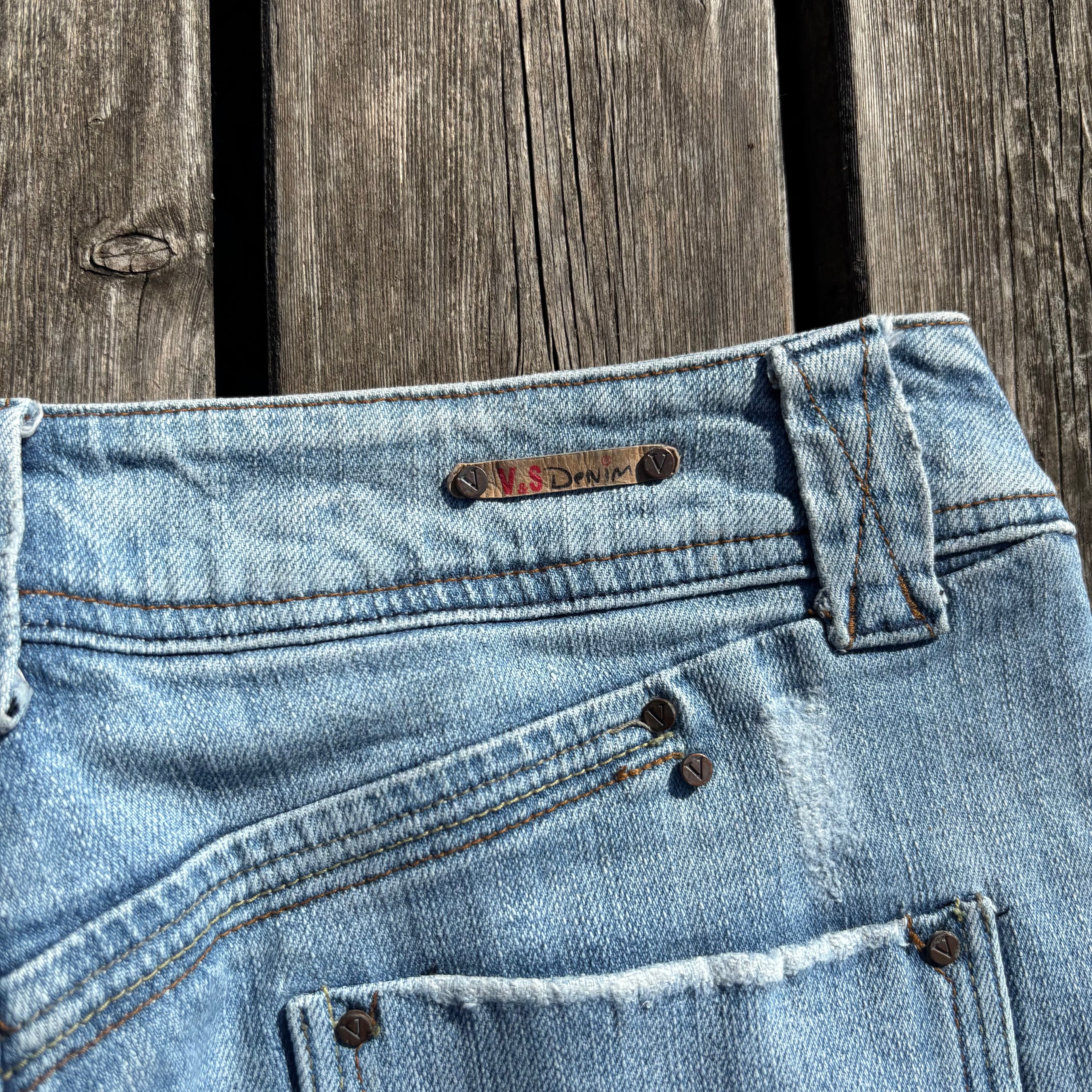 Süße Y2K Lowwaist Bootcut Jeans mit tollen Backprint /women 00s 90s vintage baddie(S-M) S61