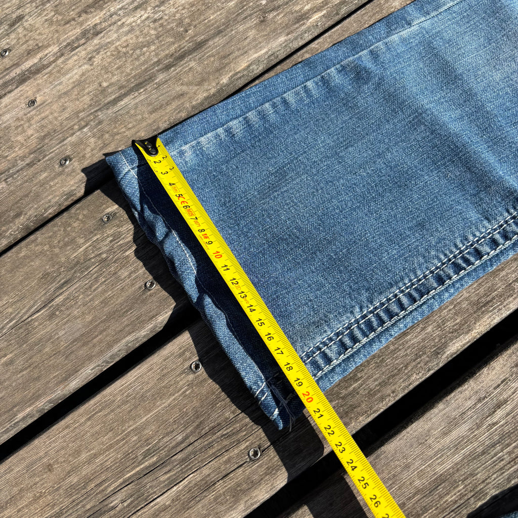 Süße Y2K Lowwaist Bootcut Jeans mit tollen Backprint /women 00s 90s vintage baddie (XS) S60