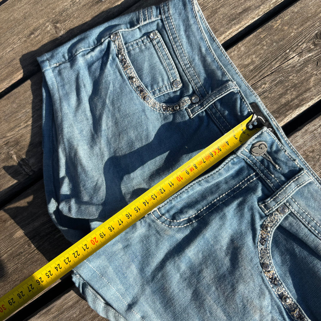Süße Y2K Shorts Hotpants für Frauen /00s 90s vintage baddie (S) S50