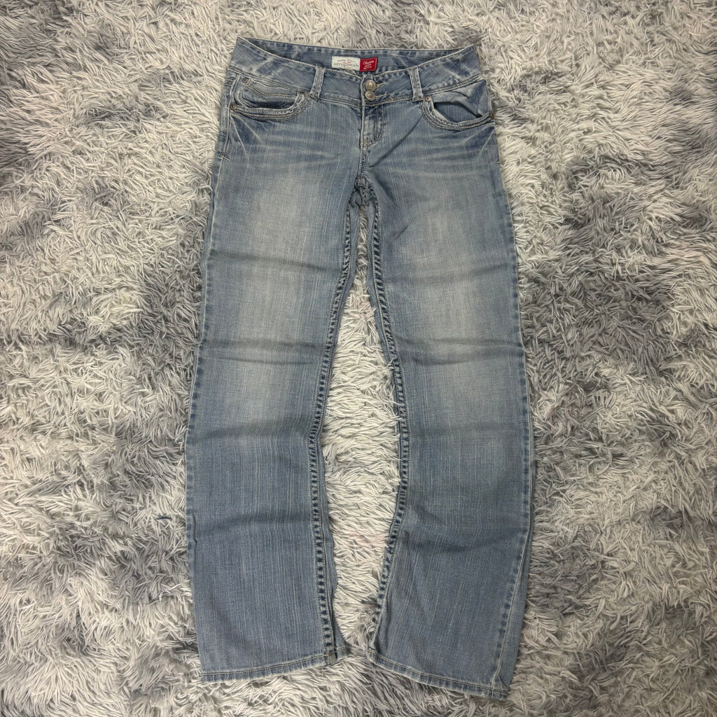 Süße Y2K Vintage women Jeans lowwaist Bootcut 00s 90s style M (S14)